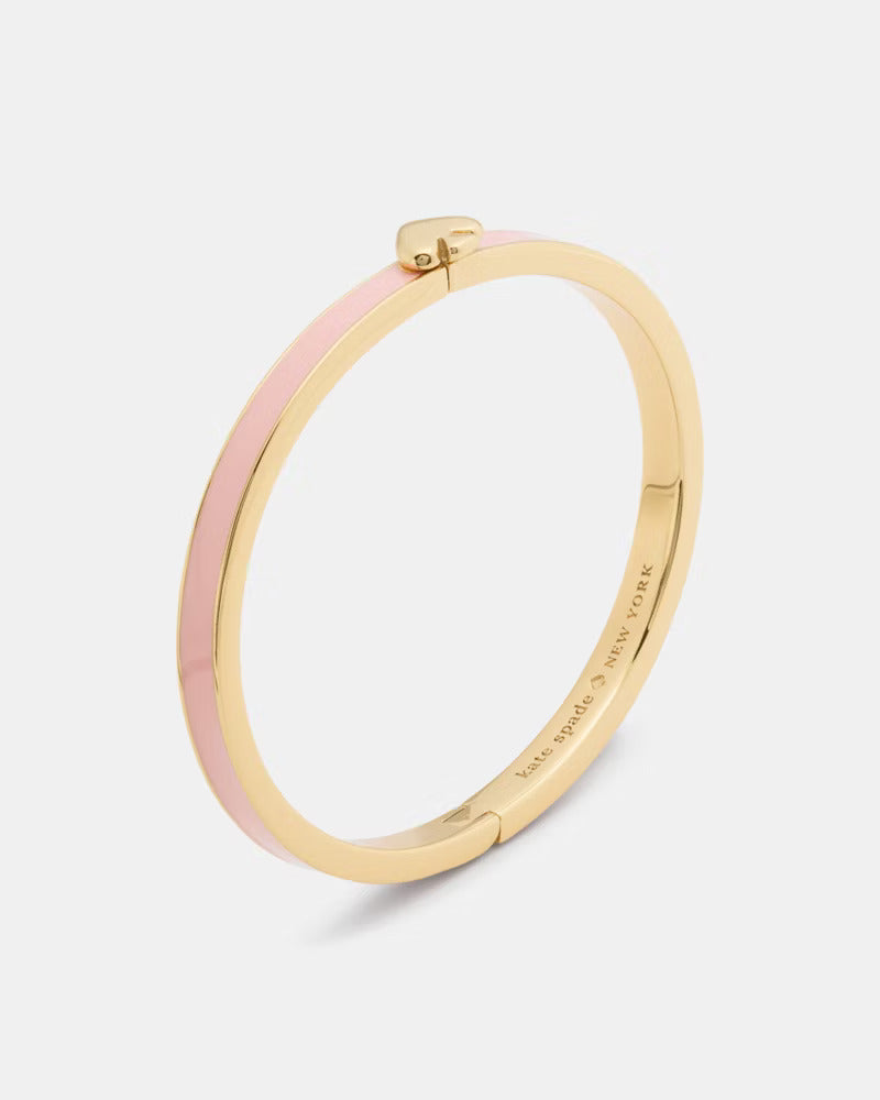 Everyday Spade Thin Enamel Bangle Pink