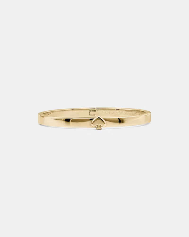 Everyday Spade Thin Metal Bangle Gold