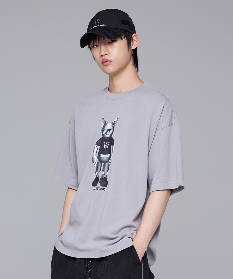Silver Figure T-Shirt Light Grey