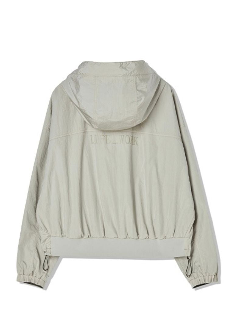 Reversible Zip-Up Hoodie light khaki