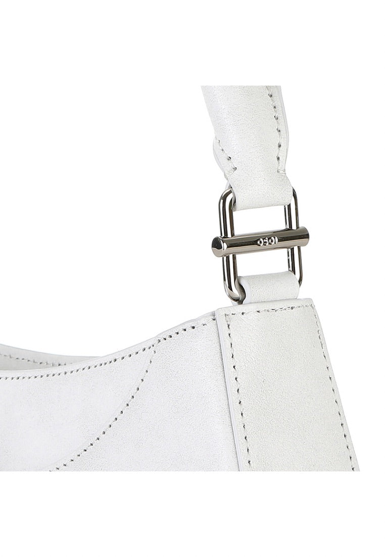 Belted Brocle - Marble White