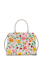Madison Strawberry Garden Printed Medium Satchel Pink Multi