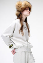Sweatshirt Logo MRCD Oatmeal Black