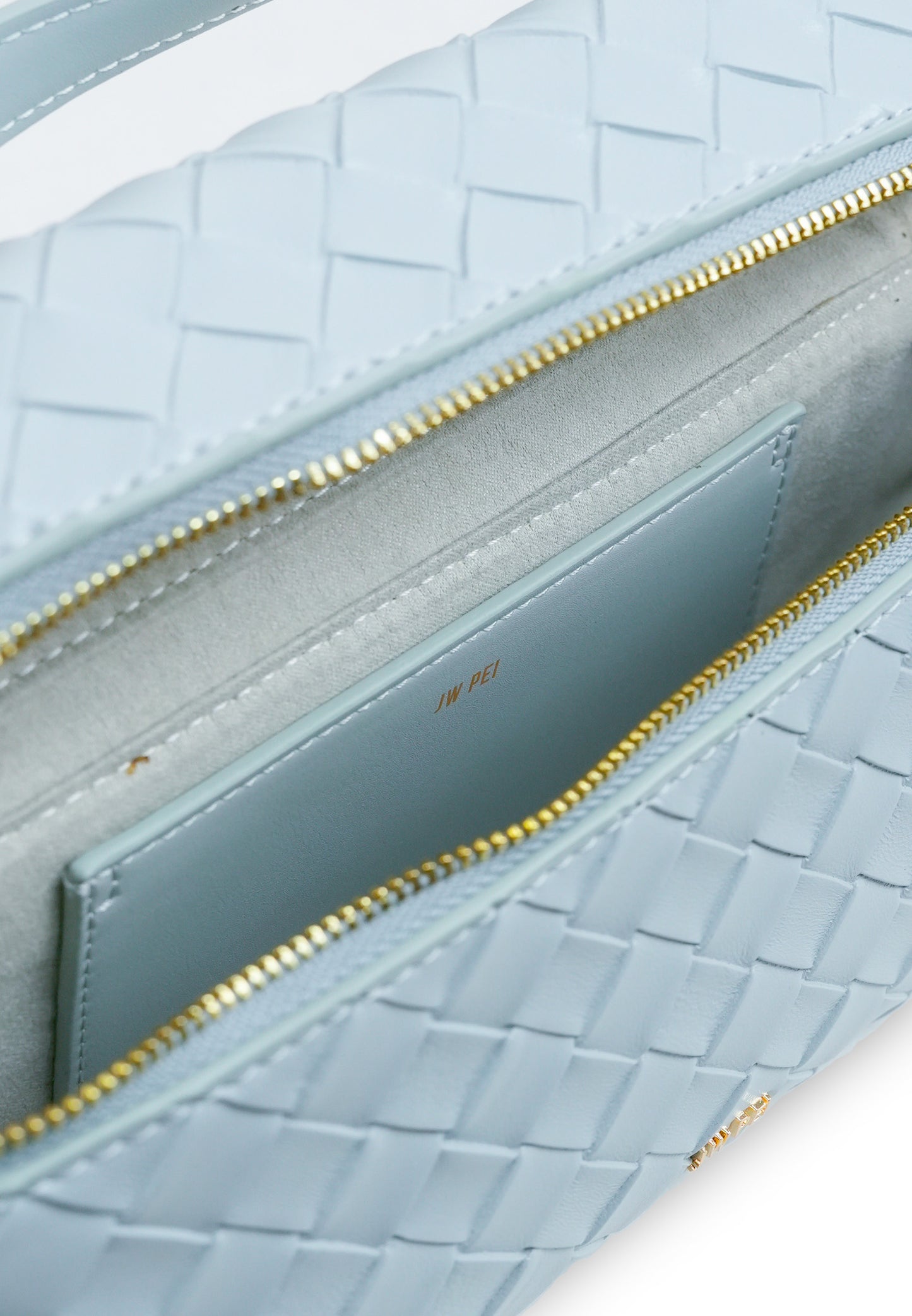 Thea Weave Texture Top Handle Bag - Blue