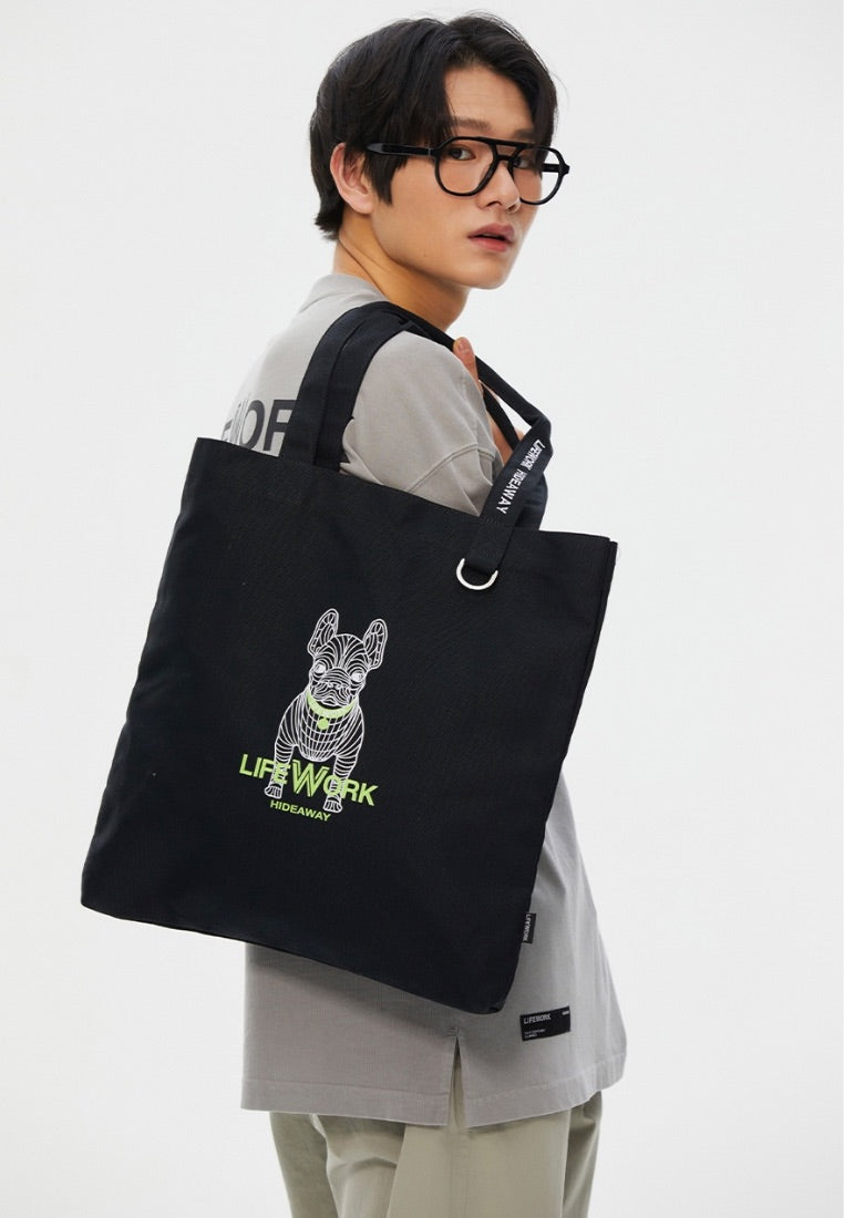 Neon Radog Eco Bag Black