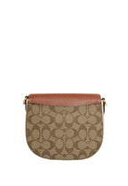 Morgan Saddle Bag In Colorblock Signature Canvas Khaki Multi
