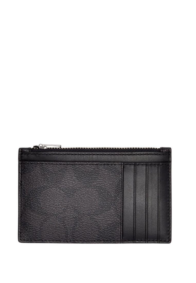 Zip Card Case In Signature Canvas Black