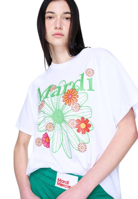 Tshirt FlowerMardi Blossom White Green
