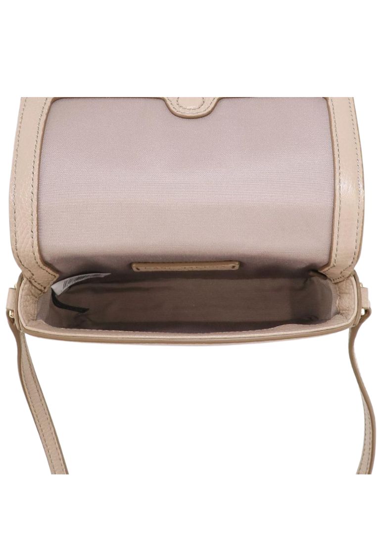 Mini Leather Crossbody Greige