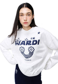 Sweatshirt Rainbow Crack White Navy