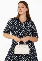 Madison Saffiano Leather Duffle Crossbody Meringue