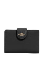 Medium Corner Zip Wallet Black