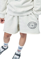[KIDS] Sweat Short Marche Emblem Oatmeal Black