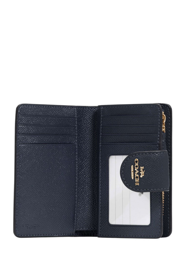 Medium Corner Zip Wallet Gold Midnight