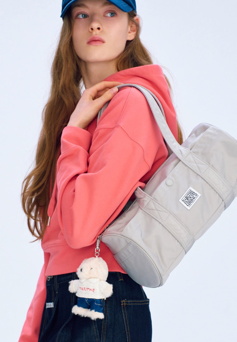 Classic Logo Duffle Bag Light Gray