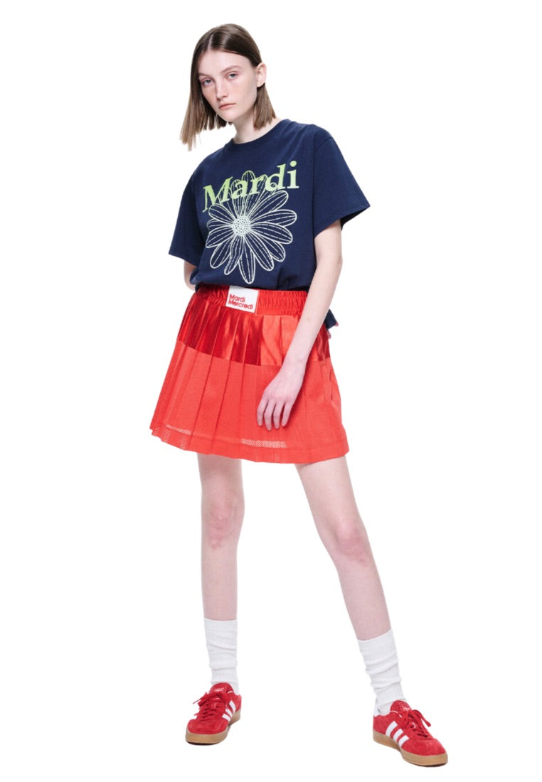 Tshirt FlowerMardi Gradation Navy Apple Green