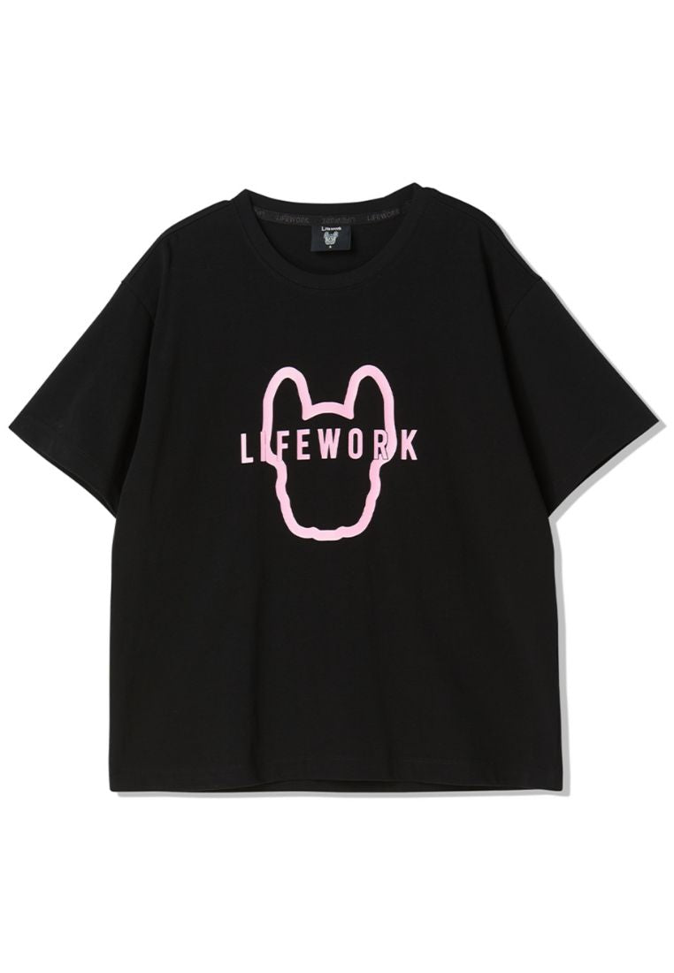 Figure Silhouette T-Shirt Black