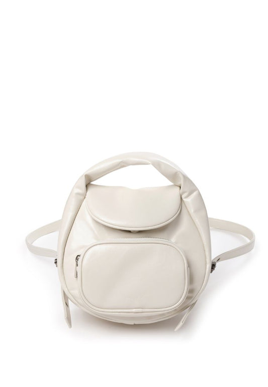 Flap Mug Backpack S Crinkle Cream