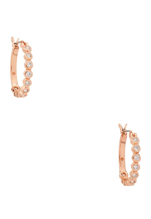 Full Circle Huggies Clear Rose Gold