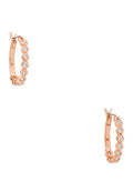Full Circle Huggies Clear Rose Gold