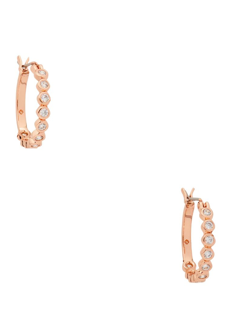 Full Circle Huggies Clear Rose Gold