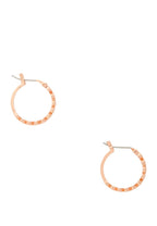 Full Circle Huggies Clear Rose Gold