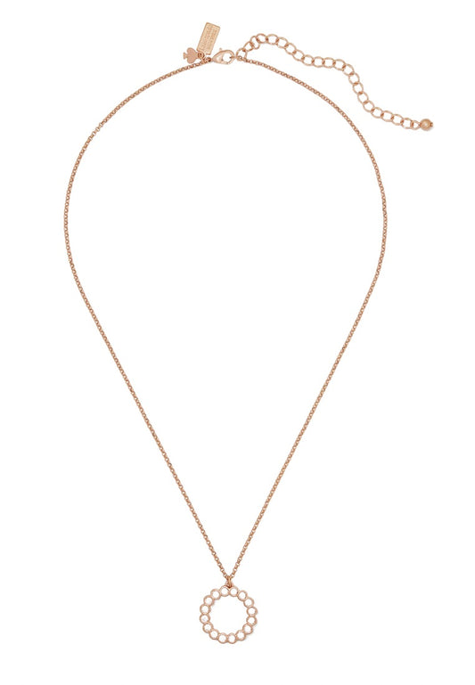 Full Circle Mini Pendant Clear Rose Gold