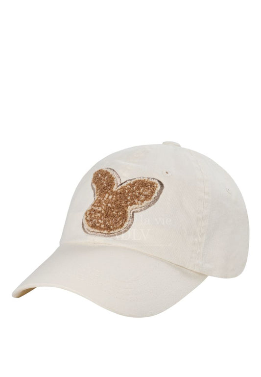 Fuzzy Rabbit Boucle Ball Cap Cream