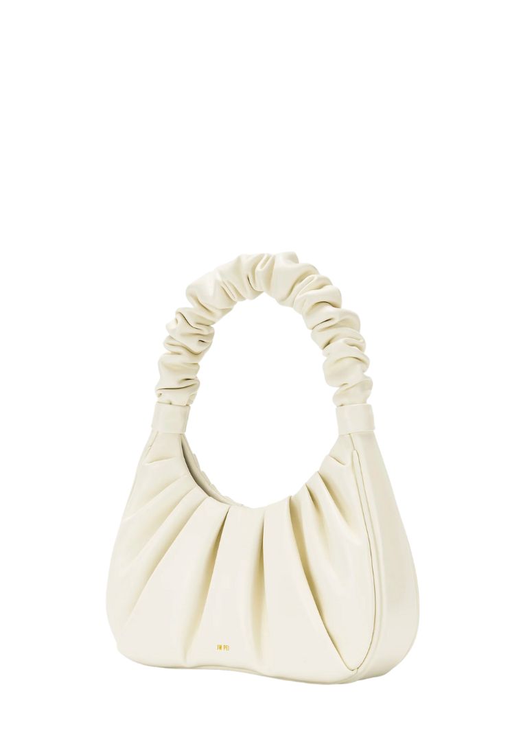 Gabbi Ruched Hobo Handbag - White