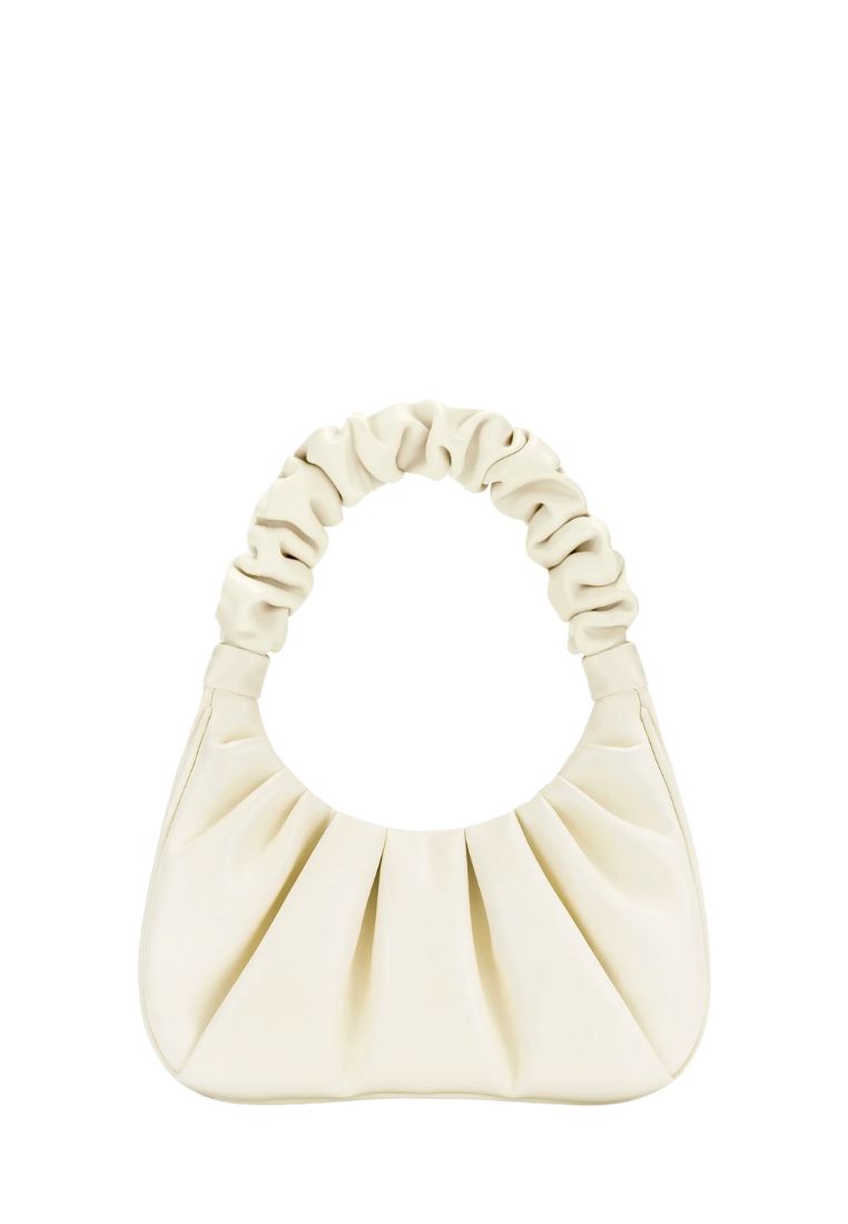 Gabbi Ruched Hobo Handbag - White
