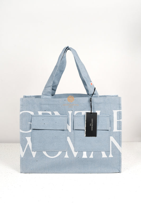 [DEFECT SALE 127] Double Pocket Box Tote