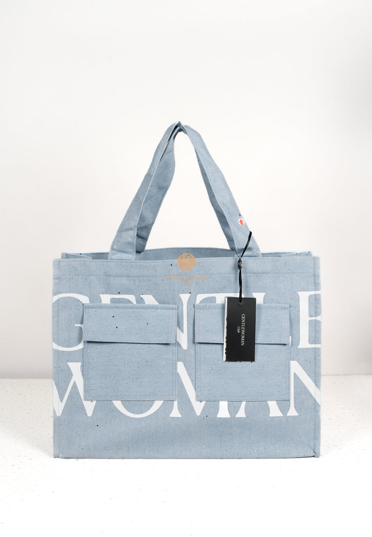 [DEFECT SALE 127] Double Pocket Box Tote