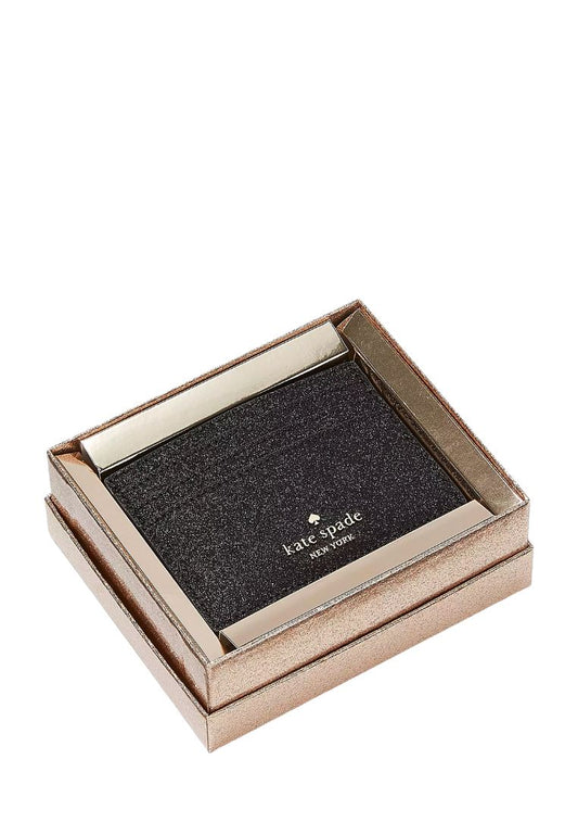 Glimmer Small Slim Card Holder Black