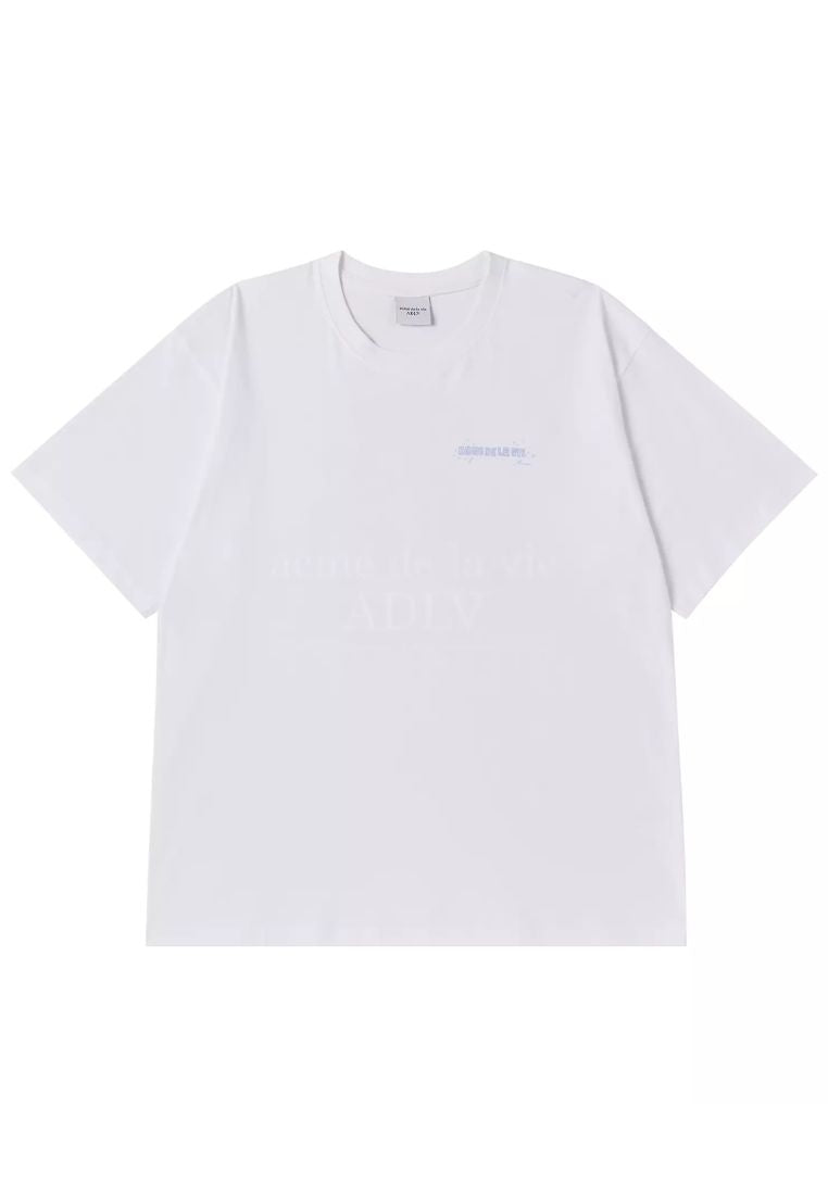Hand Sketch Bear Short Sleeve T-Shirt White