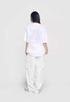 Hand Sketch Bear Short Sleeve T-Shirt White