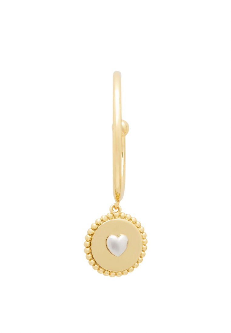 Heartful Hoops Gold Silver