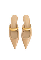 Helena Pierced Mules - Khaki