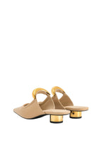 Helena Pierced Mules - Khaki