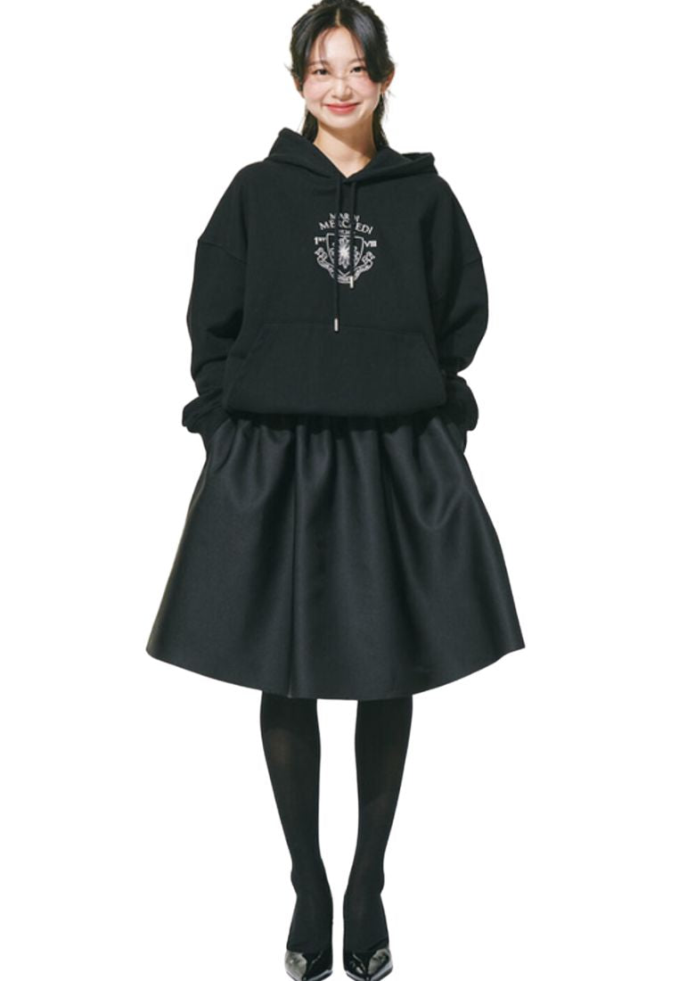 Hoody Alumni Small Emblem Needlework Black Ivory