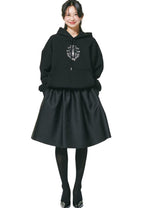 Hoody Alumni Small Emblem Needlework Black Ivory