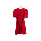 Puff Sleeve Dress Red