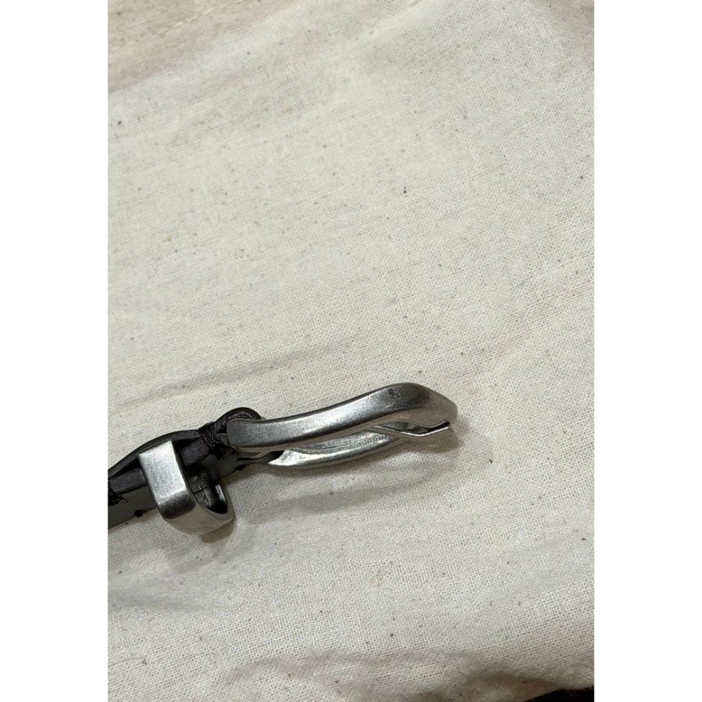 [DEFECT 457] SOBRE AMPLE LEATHER BELT organ brown 20 mm