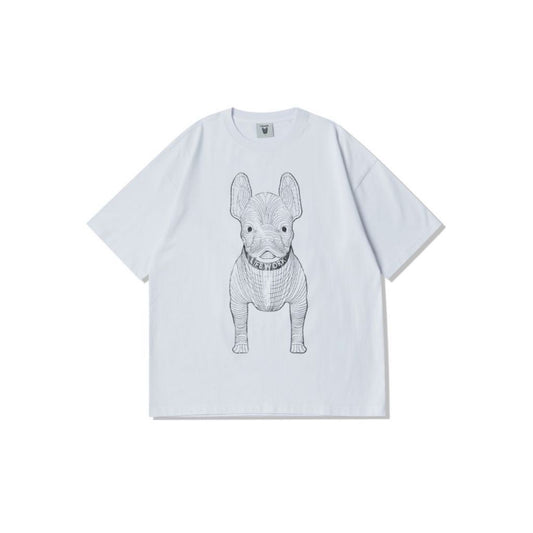 [DEFECT 444] Silver Big Radog T-Shirt White SIZE XS