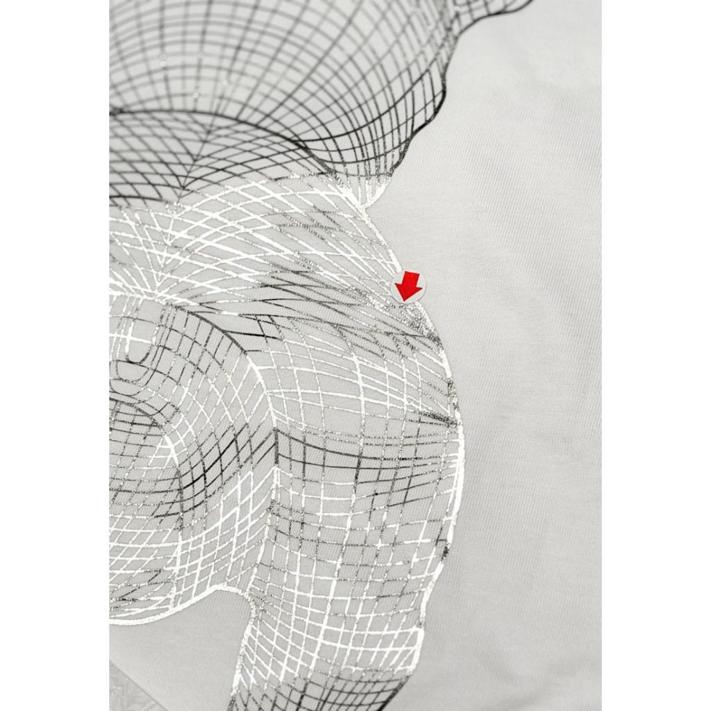 [DEFECT 444] Silver Big Radog T-Shirt White SIZE XS