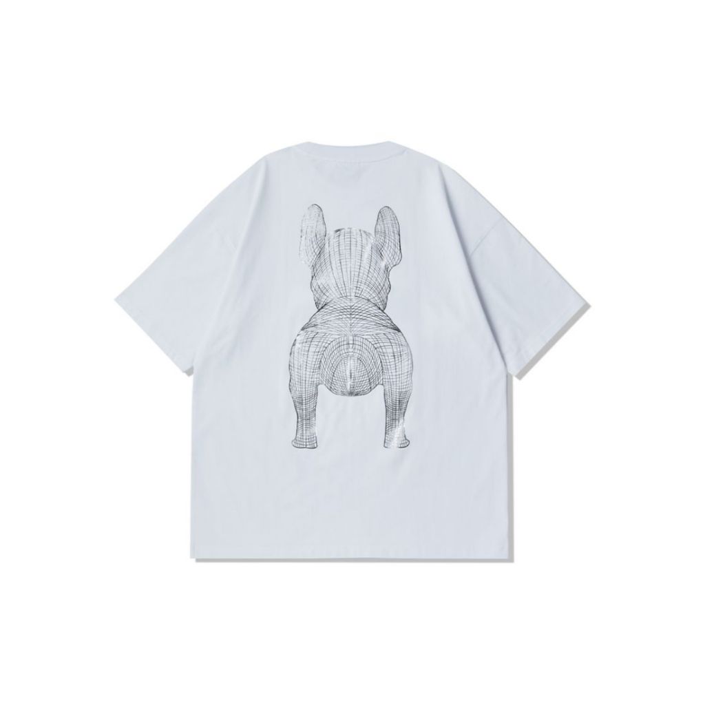 [DEFECT 444] Silver Big Radog T-Shirt White SIZE XS
