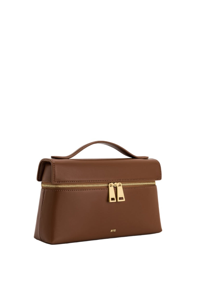 Thea Top Handle Bag - Brown