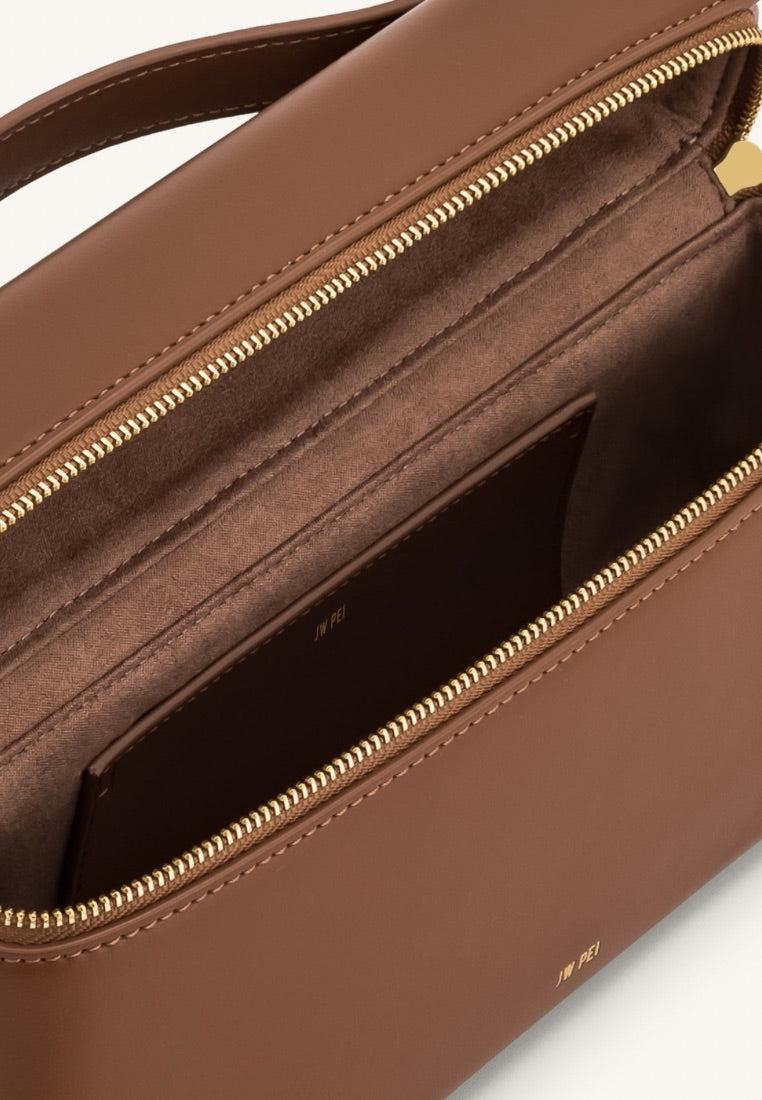 Thea Top Handle Bag - Brown
