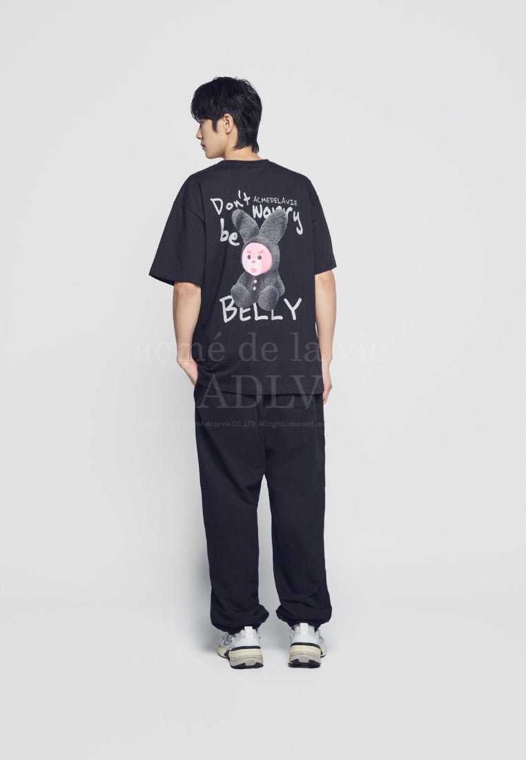 Rabbit Belly Short Sleeve T-Shirt Black