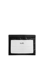 Slim Id Card Case In Signature Leather Black