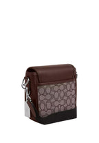 Lucas Crossbody In Signature Jacquard Oak Maple